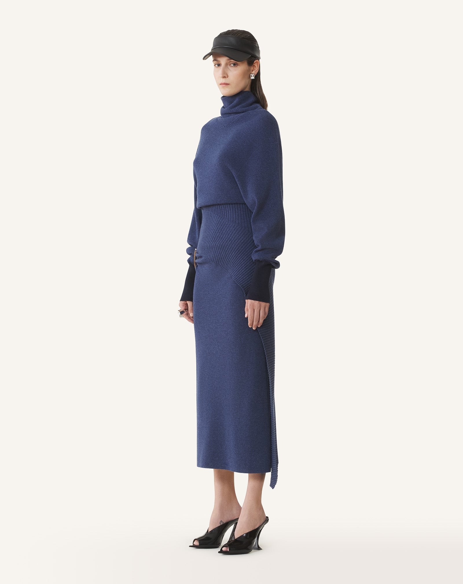 WOOL AND CASHMERE MIDI DRESS