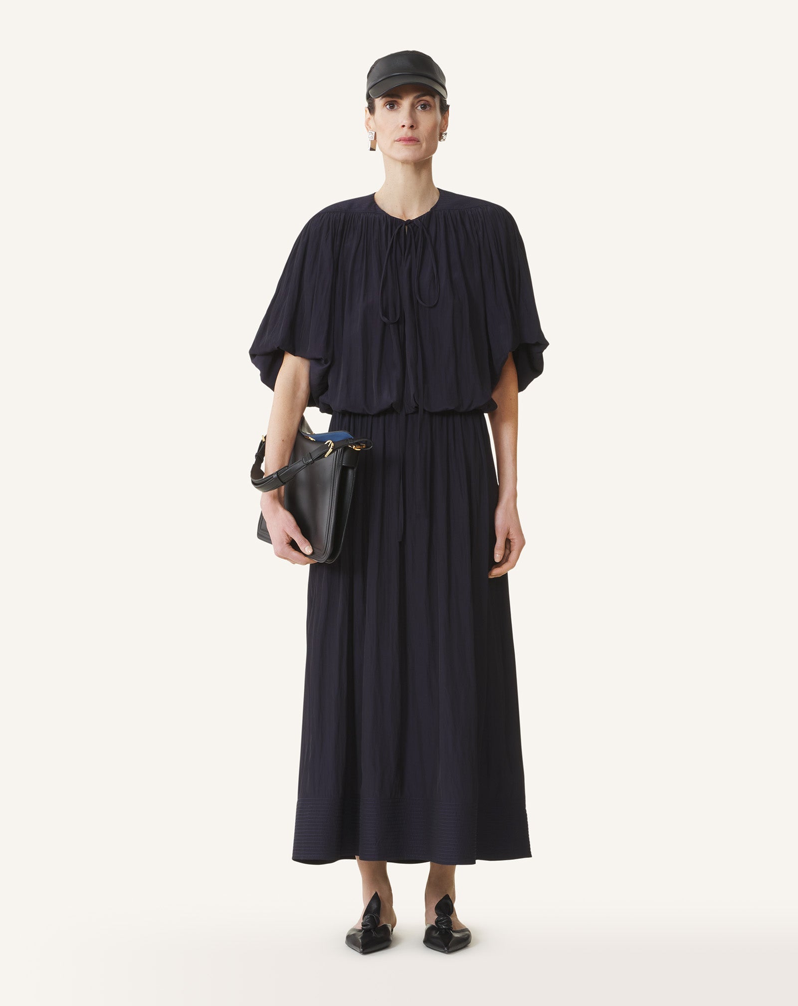 MIDI DRESS IN CHARMEUSE
