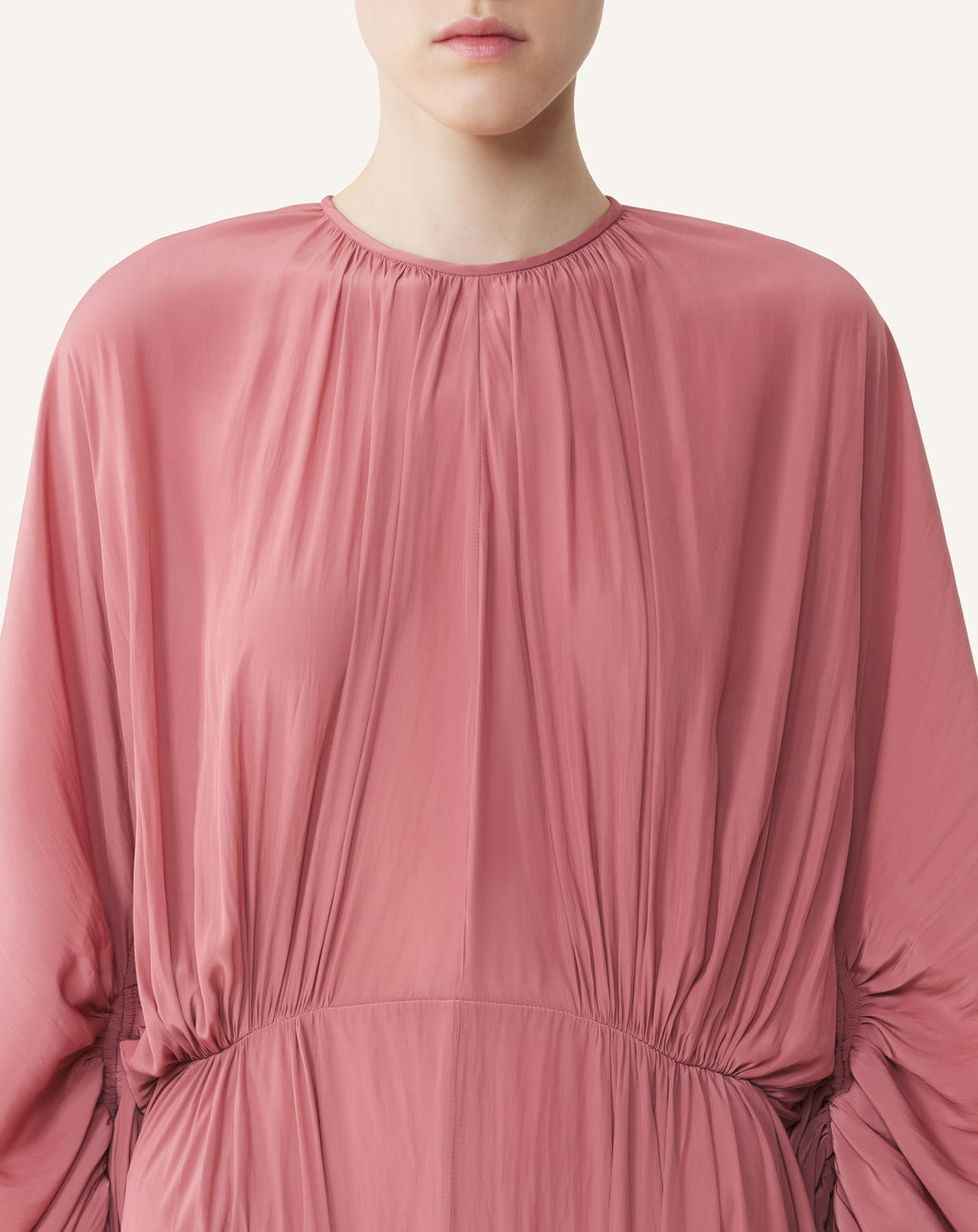 FITTED CHARMEUSE DRESS