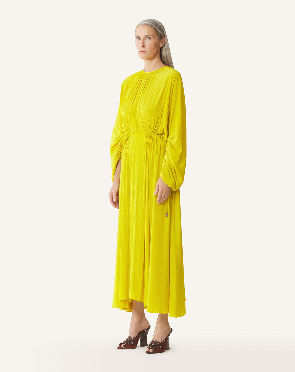 FITTED CHARMEUSE DRESS