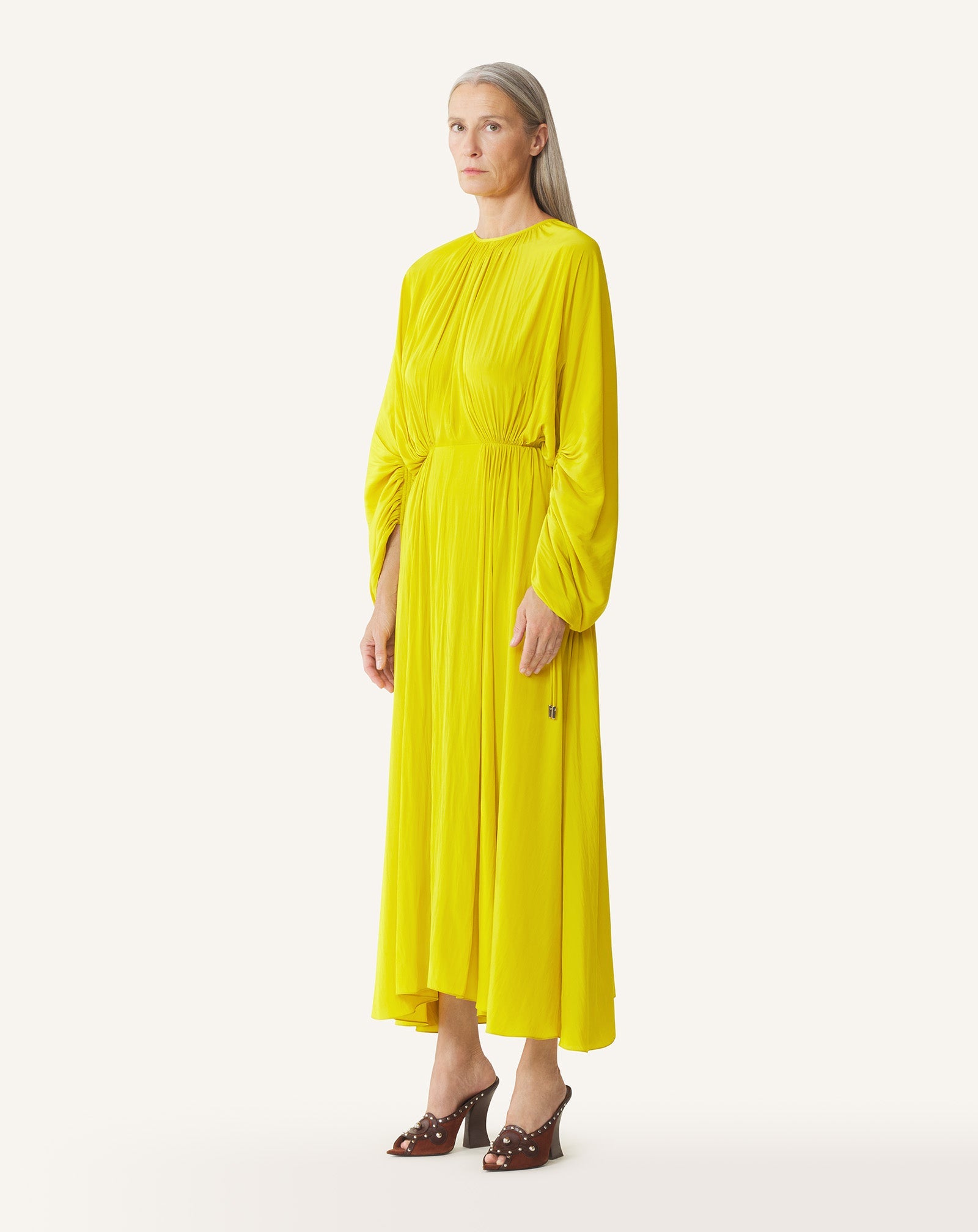 FITTED CHARMEUSE DRESS