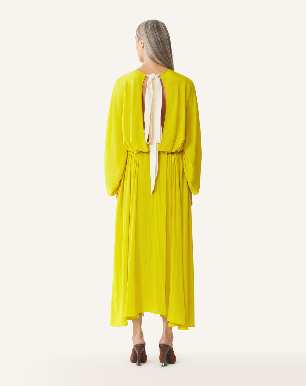FITTED CHARMEUSE DRESS
