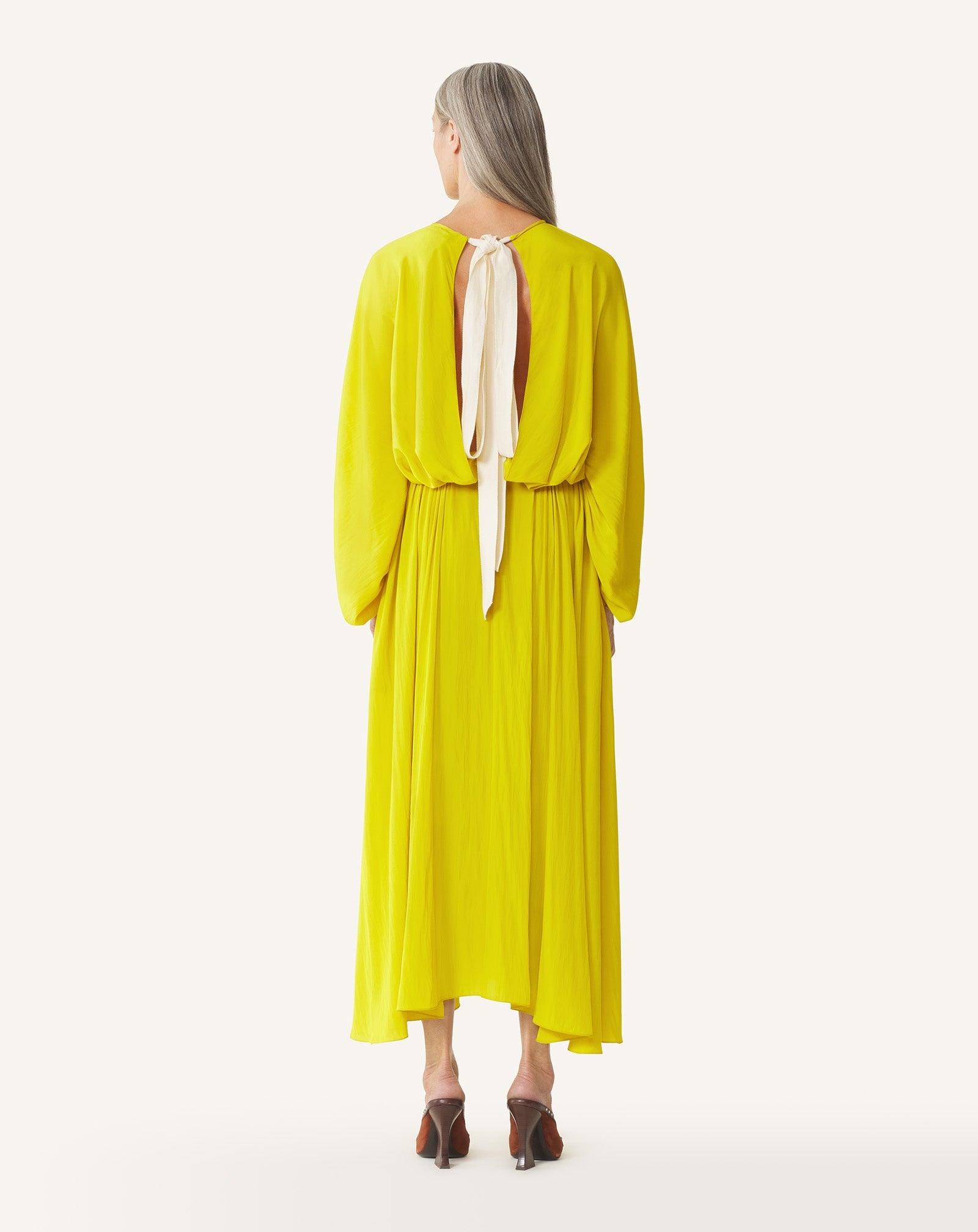 FITTED CHARMEUSE DRESS