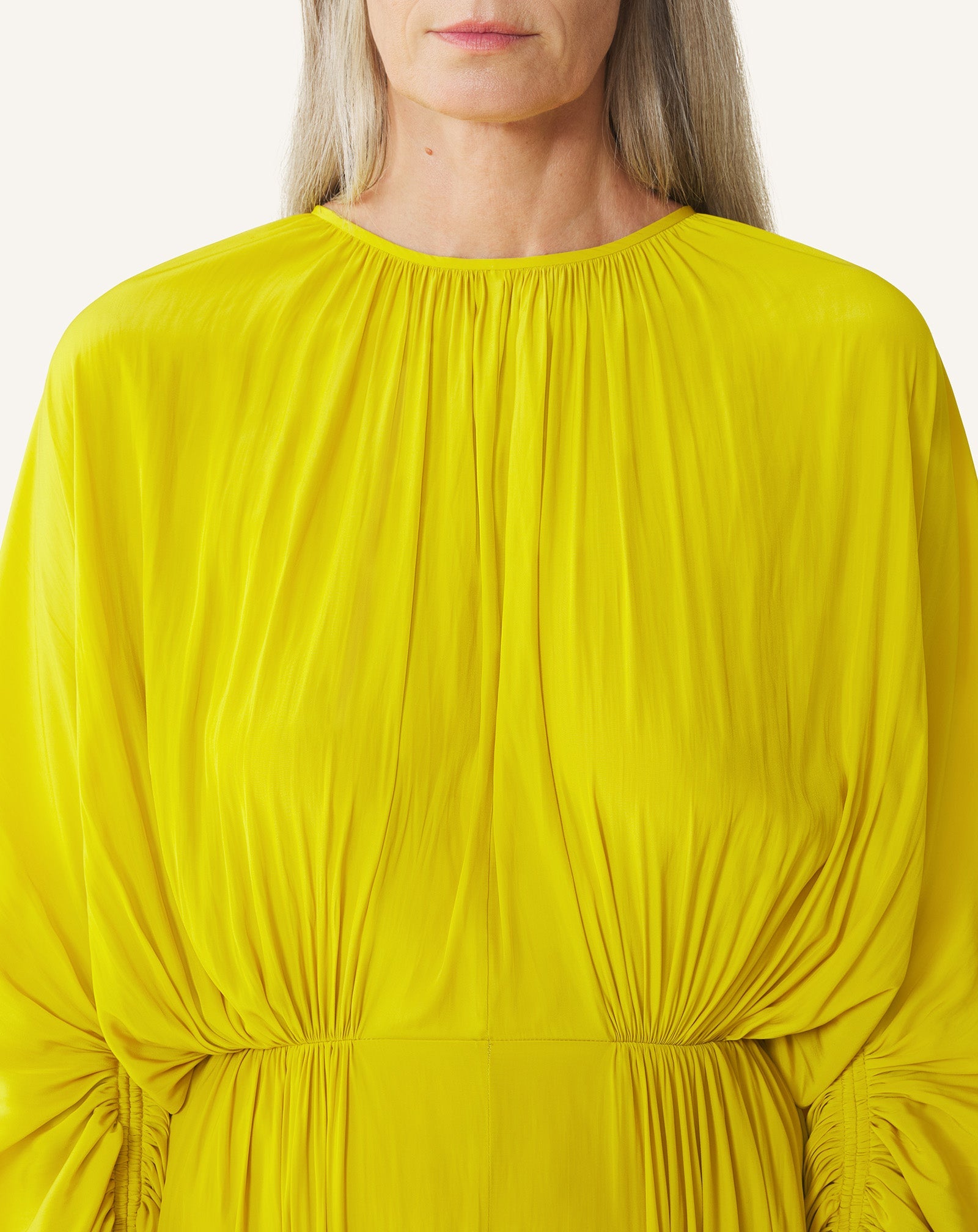 FITTED CHARMEUSE DRESS