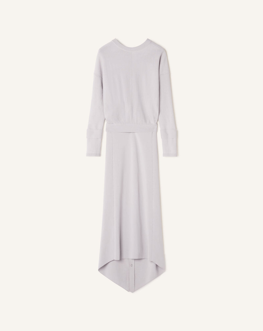 LONG SILK DRESS WITH BACK TIE
