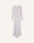 LONG SILK DRESS WITH BACK TIE