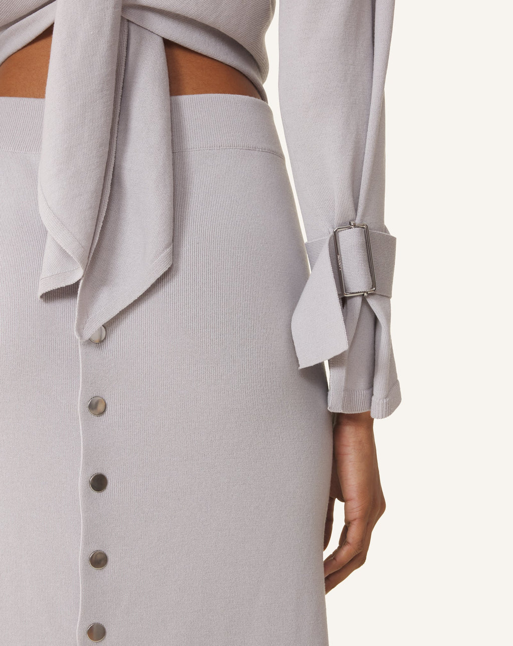 LONG SILK DRESS WITH BACK TIE
