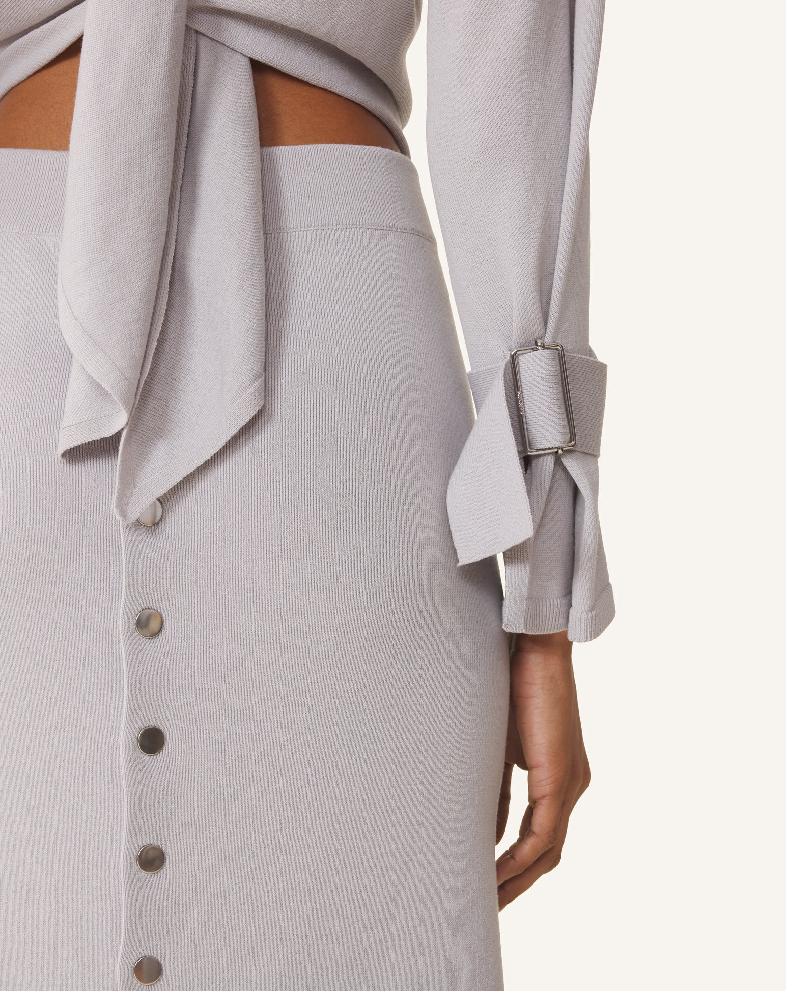 LONG SILK DRESS WITH BACK TIE