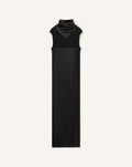 PLEATED JERSEY DRESS