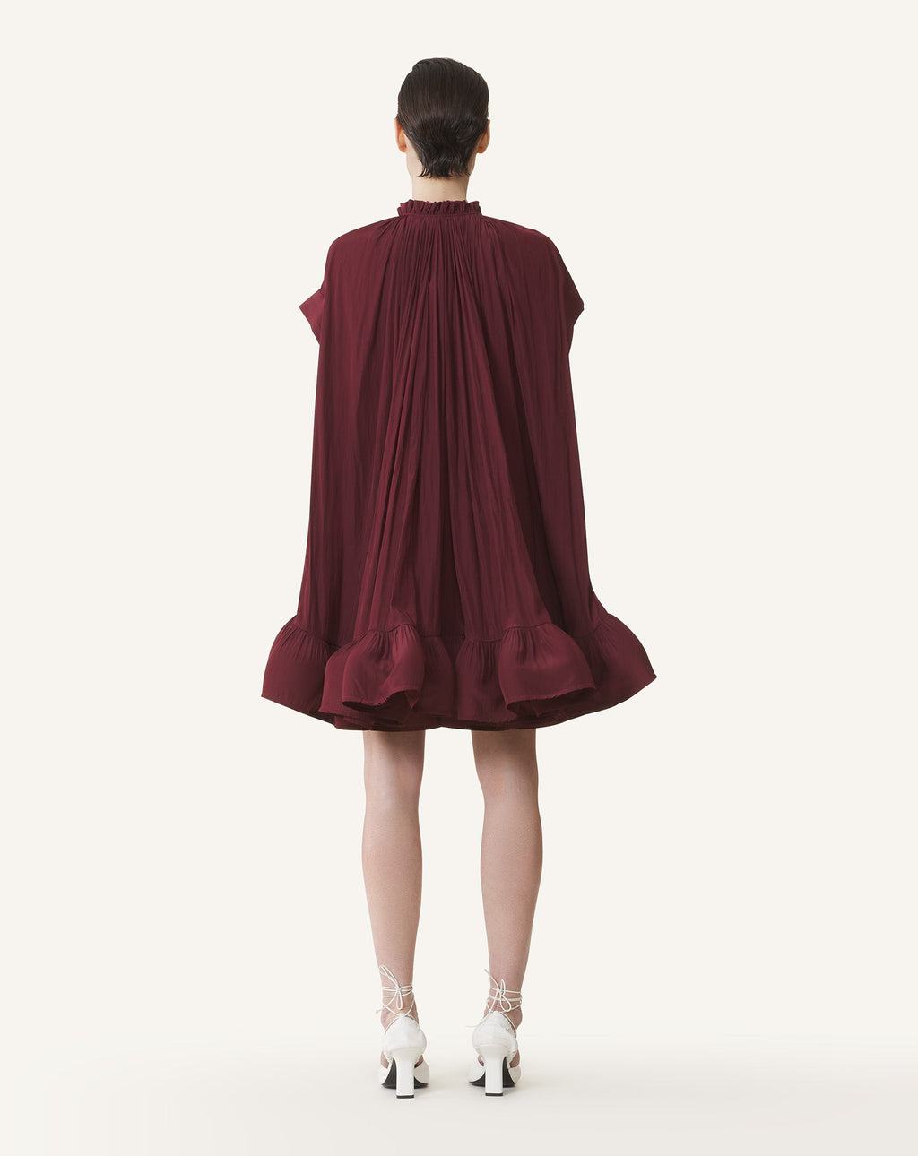 SHORT CHARMEUSE DRESS