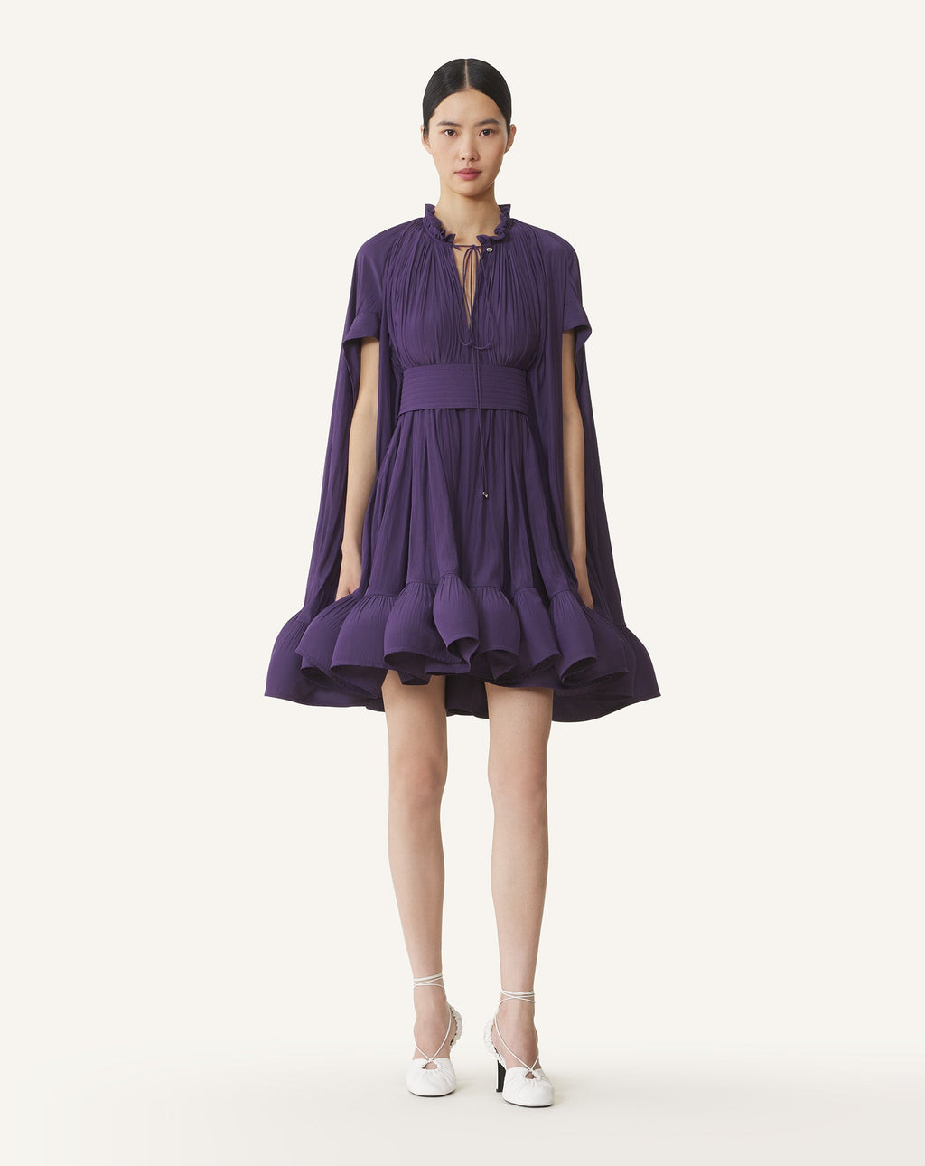 SHORT CHARMEUSE DRESS