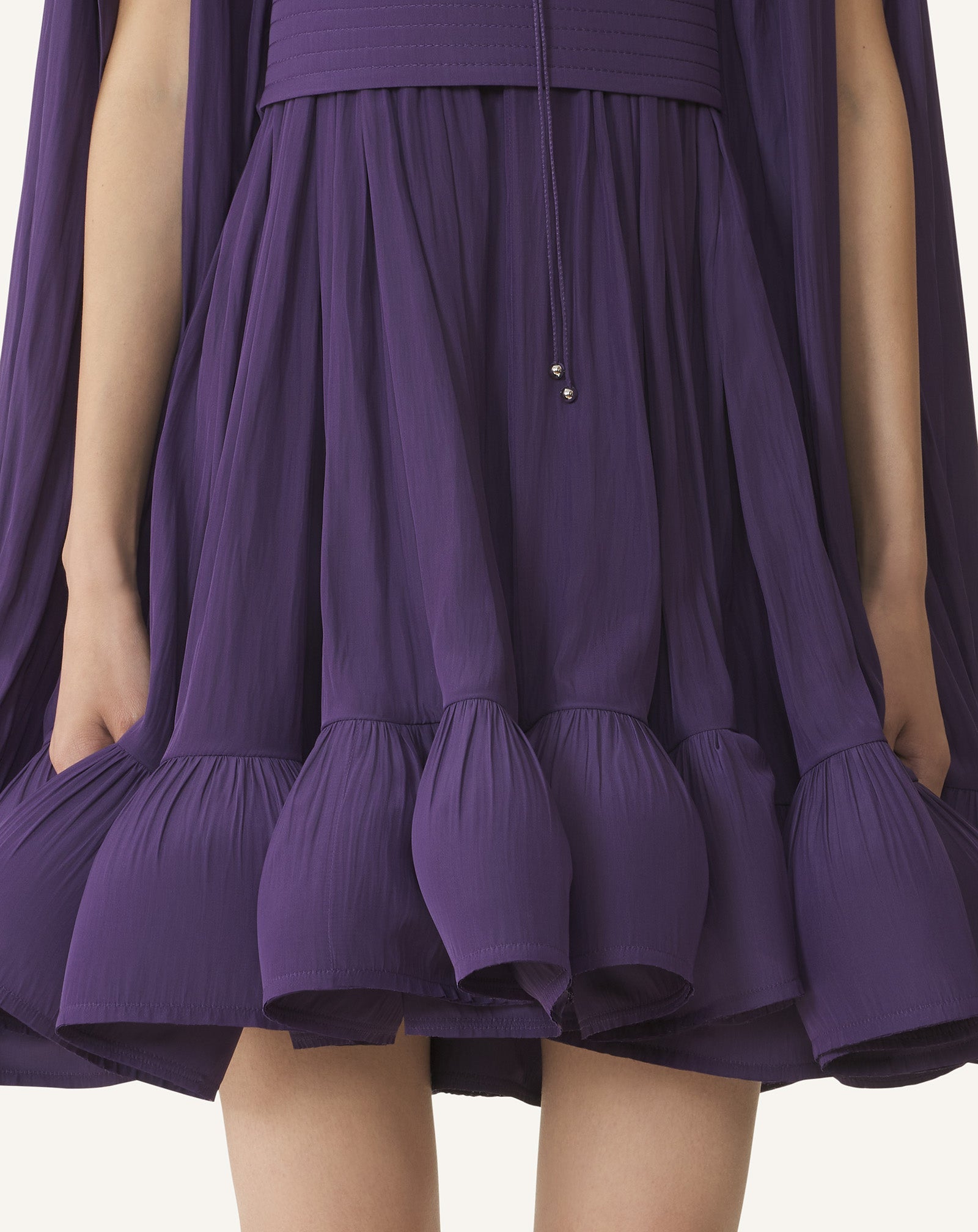 SHORT CHARMEUSE DRESS