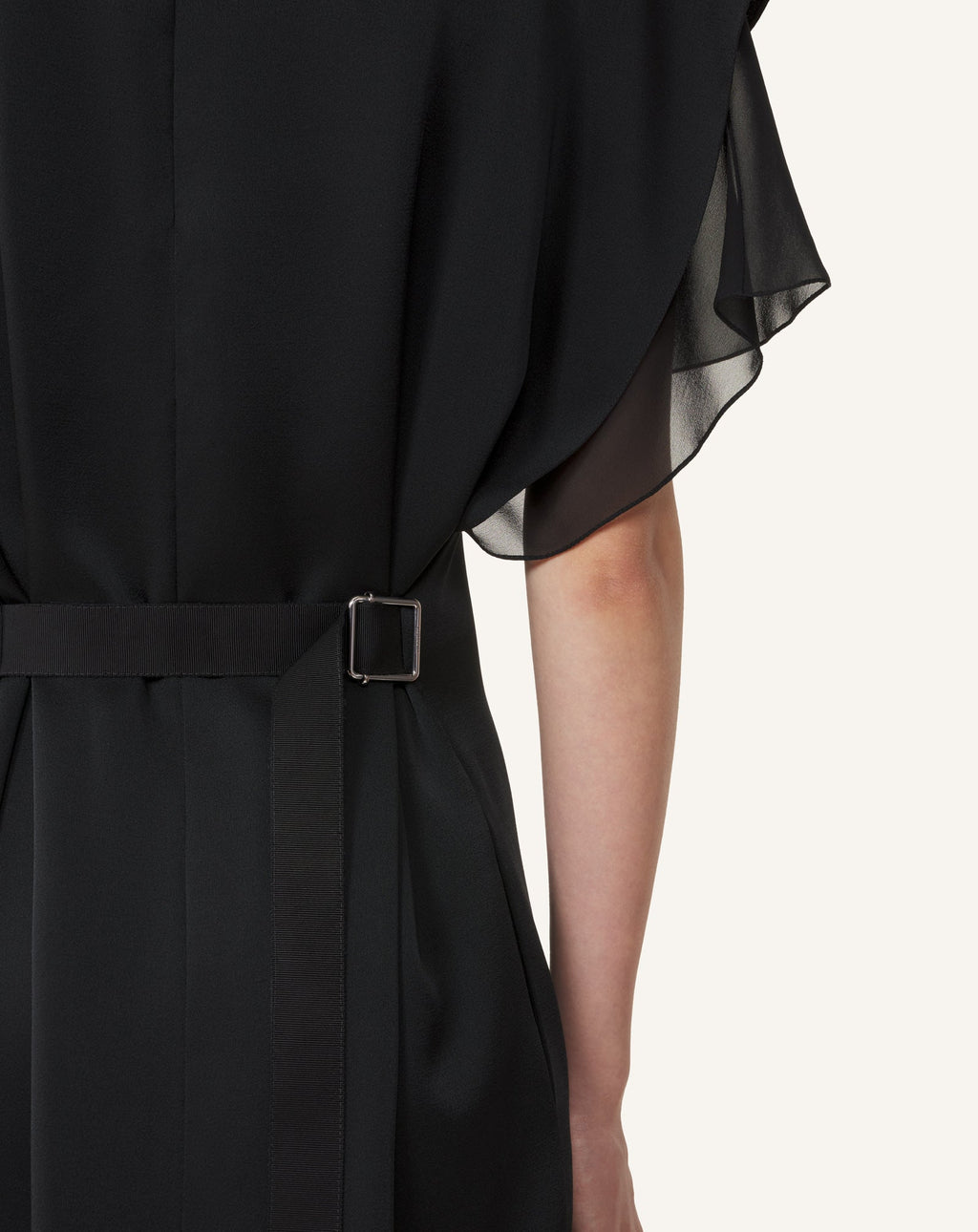 EMBROIDERED MIDI DRESS IN SATIN