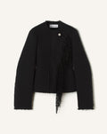ASYMMETRICAL JACKET IN BOUCLÉ WOOL