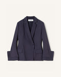 DOUBLE-BREASTED TWILL JACKET