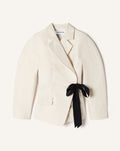 BELTED JACQUARD JACKET