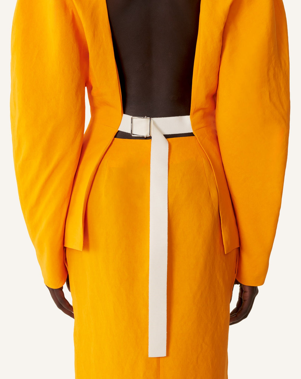 PAPER AND VISCOSE OPEN-BACK JACKET