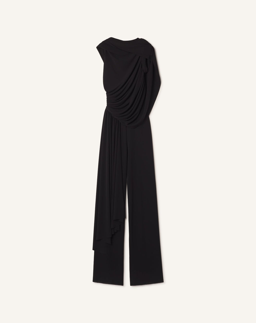 DRAPED JUMPSUIT IN CREPE JERSEY