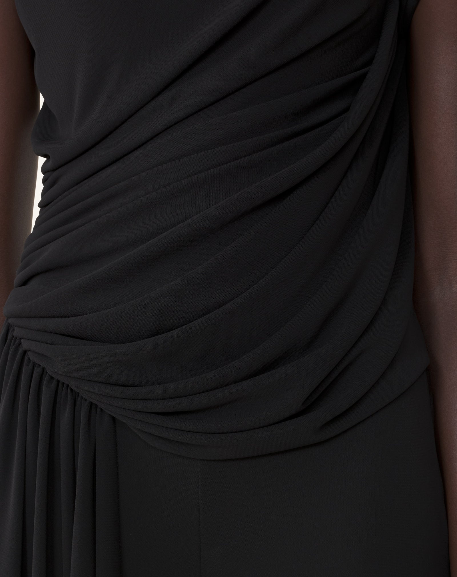 DRAPED JUMPSUIT IN CREPE JERSEY