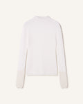 HIGH-NECK TOP IN WOOL AND MOHAIR