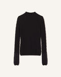 HIGH-NECK TOP IN WOOL AND MOHAIR