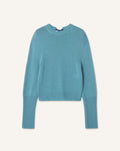 CASHMERE SWEATER WITH GROSGRAIN DETAIL