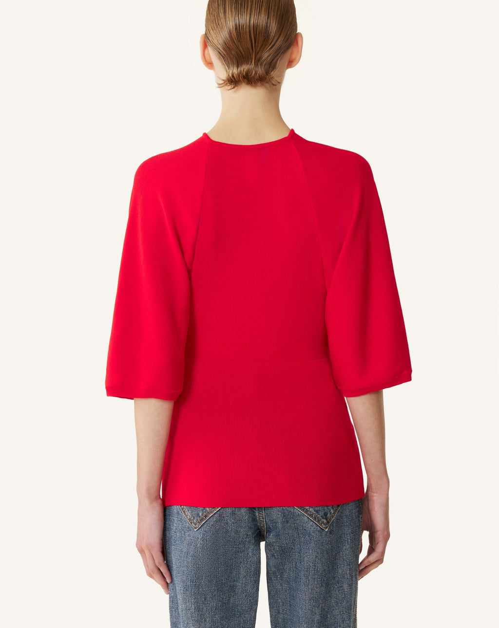 MERINO WOOL SWEATER WITH BOW DETAIL