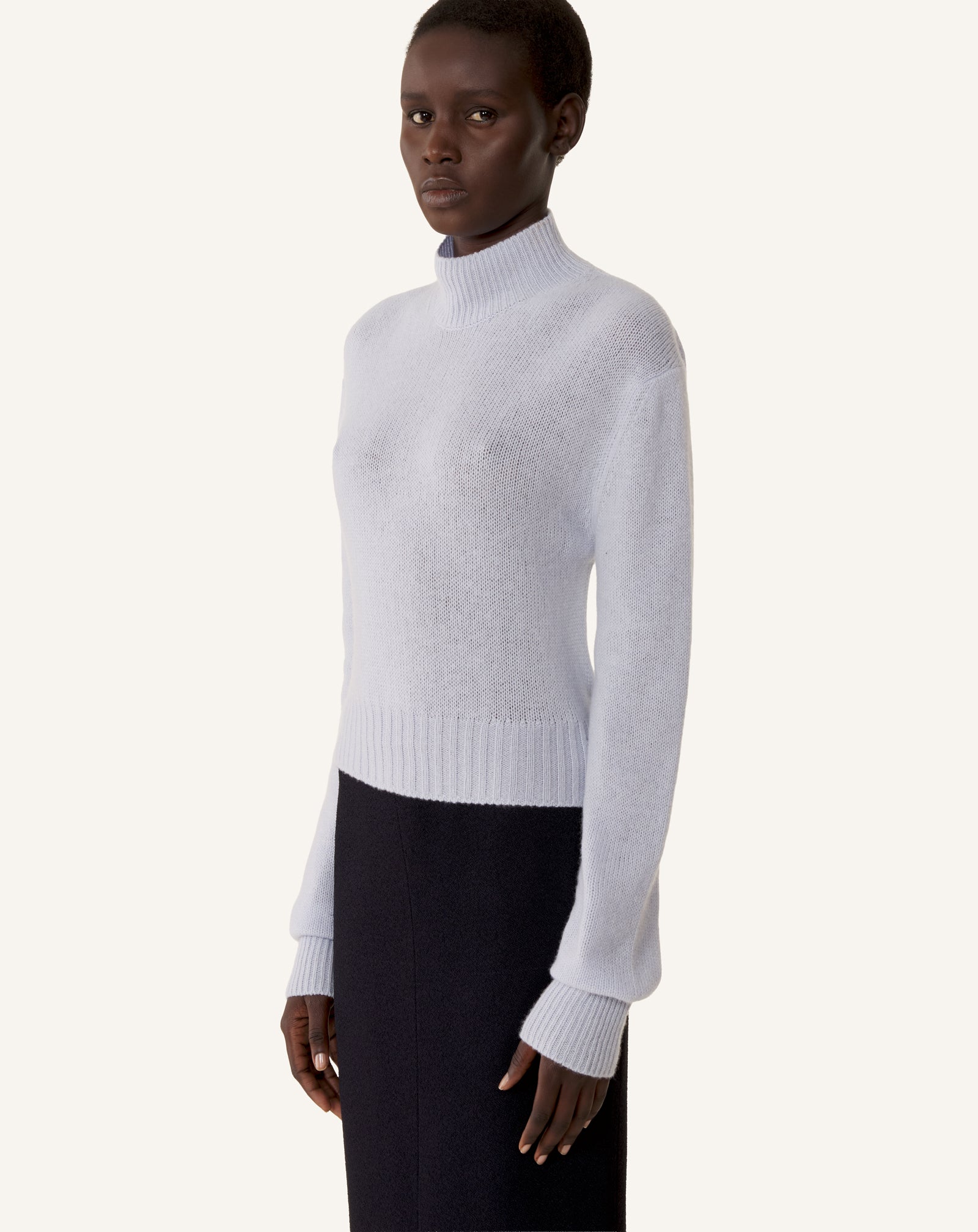 OPEN-BACK SWEATER IN CASHMERE