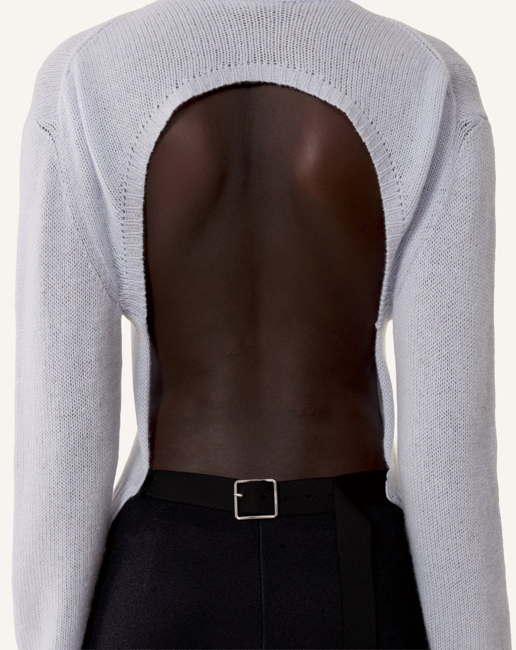 OPEN-BACK SWEATER IN CASHMERE