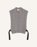 SLEEVELESS CASHMERE SWEATER