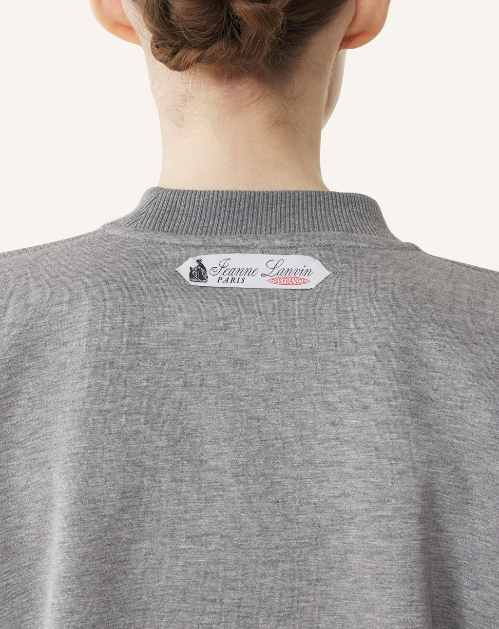 BELTED SWEATSHIRT IN DOUBLE-FACED JERSEY