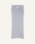 DRAPED MIDI SKIRT IN WOOL