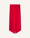 BUTTONED LONG SKIRT IN MERINO WOOL