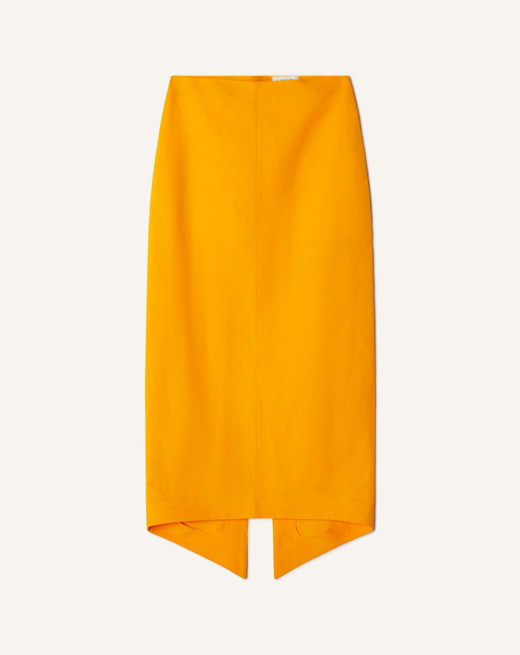 ASYMMETRICAL MIDI SKIRT IN PAPER AND VISCOSE