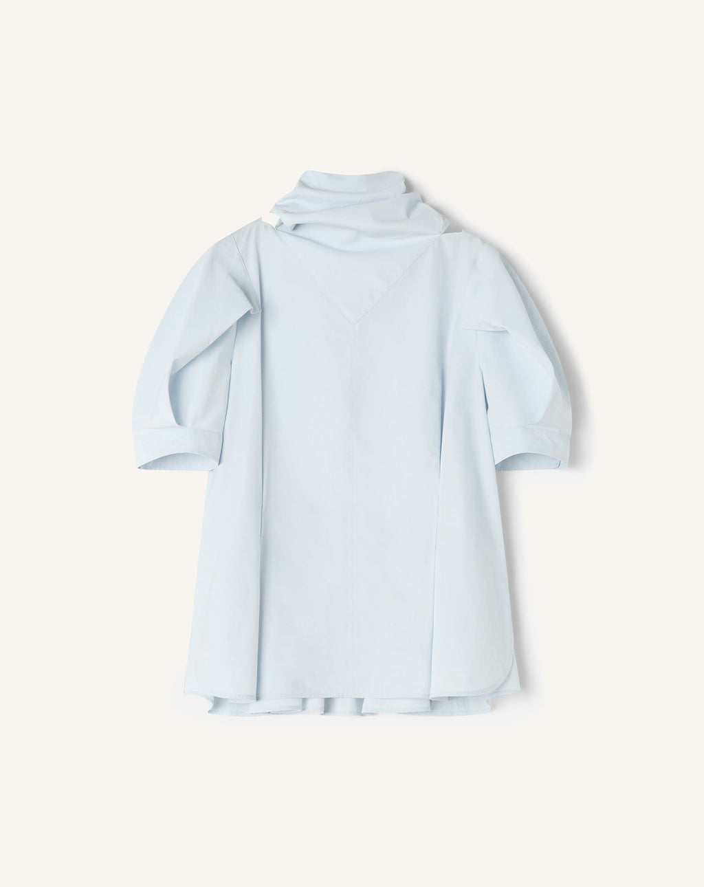 SCARF TOP IN COTTON POPLIN