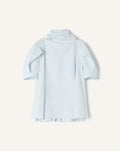 SCARF TOP IN COTTON POPLIN