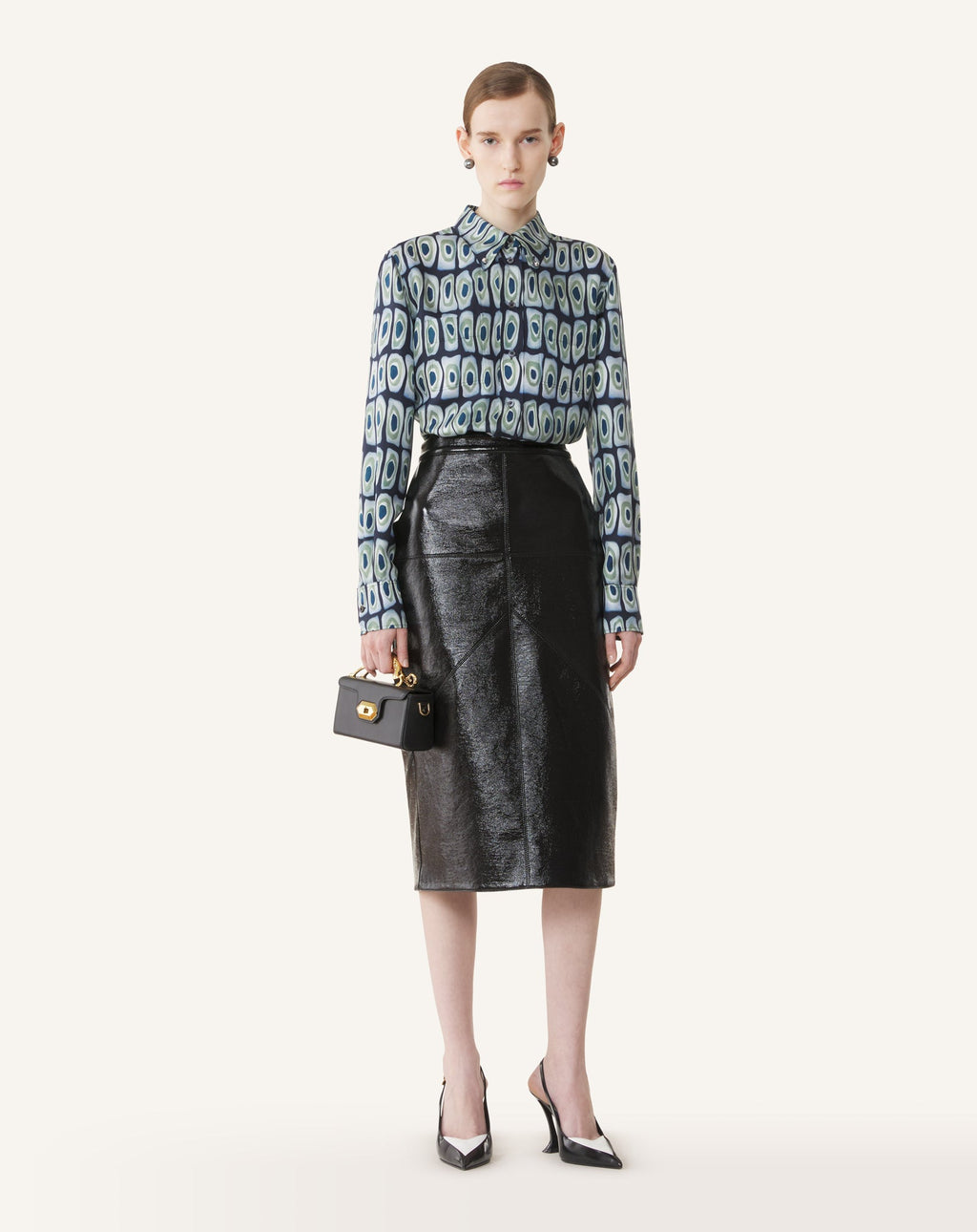 CLASSIC PRINTED SHIRT IN SILK