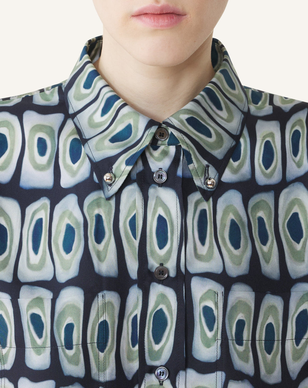 CLASSIC PRINTED SHIRT IN SILK