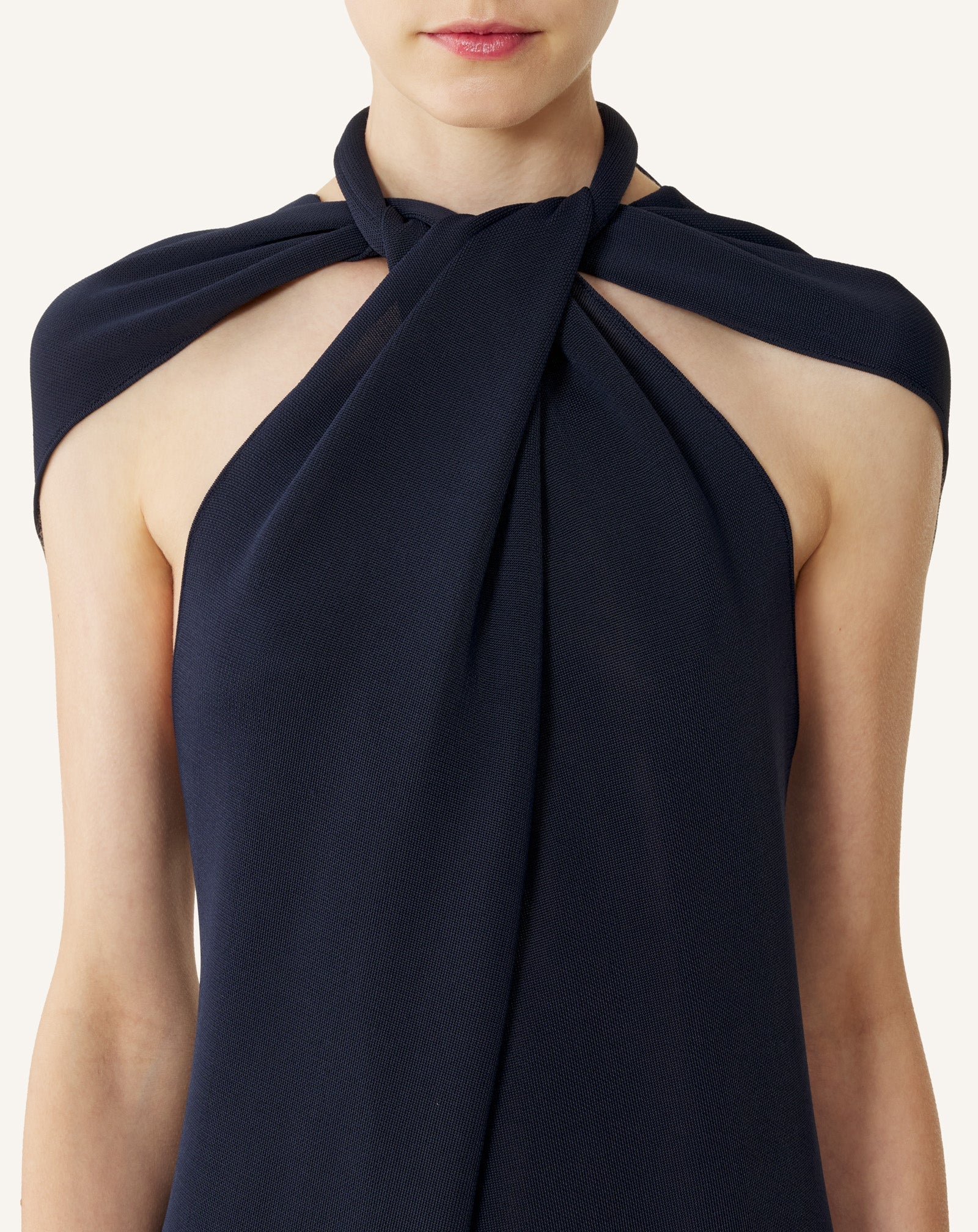 TIE-NECK TOP IN VISCOSE