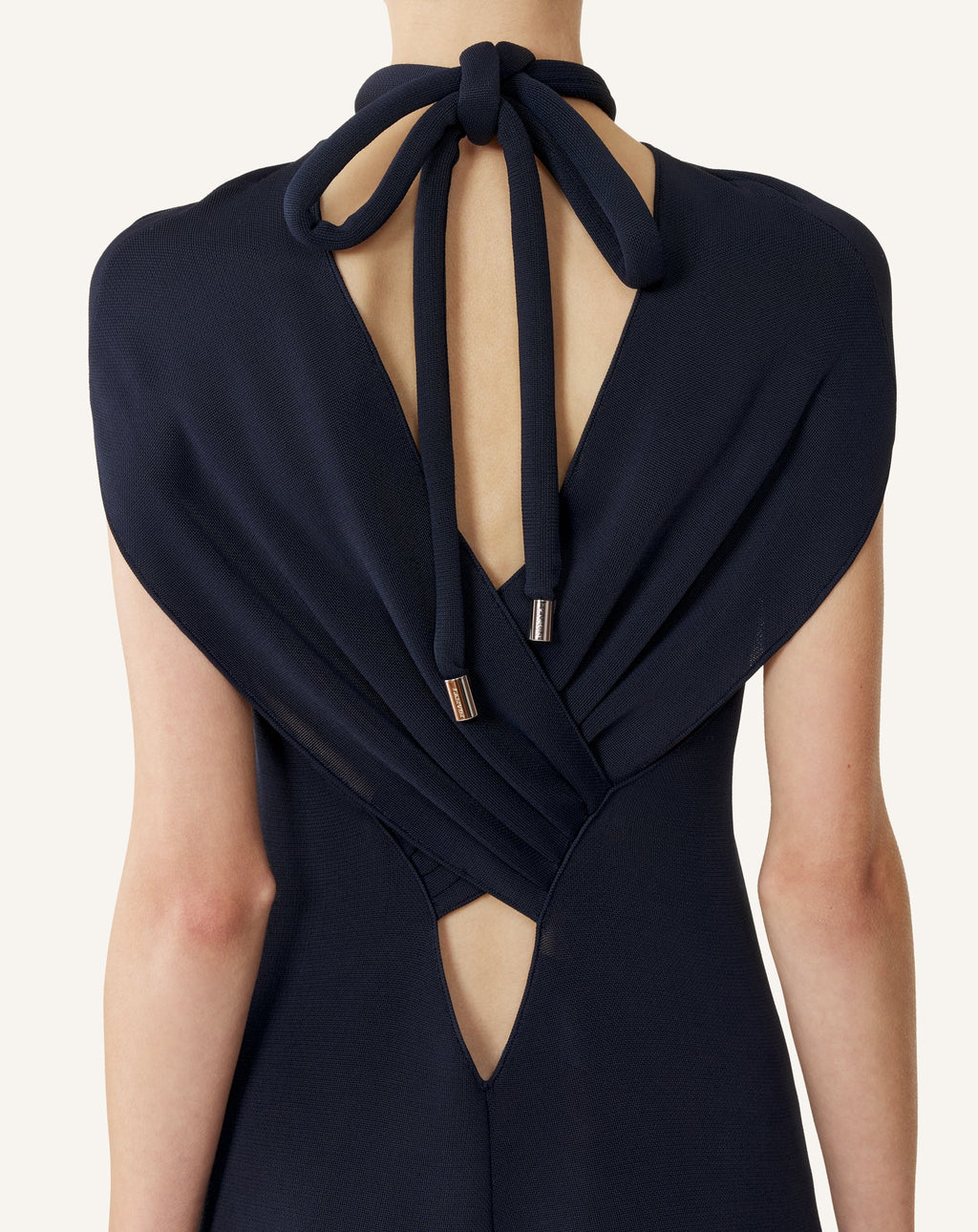 TIE-NECK TOP IN VISCOSE