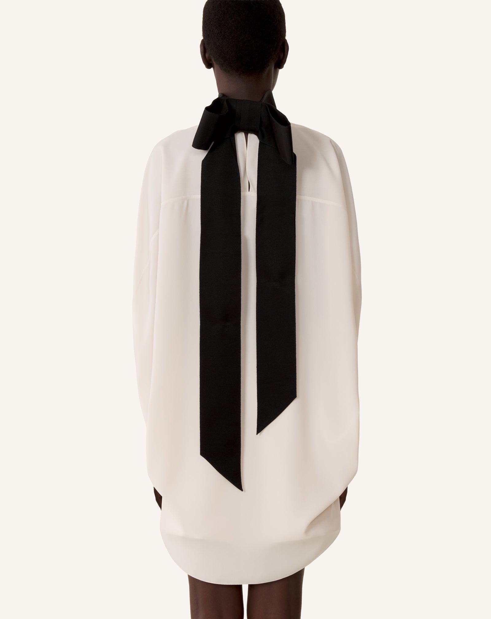 KNOTTED LOOSE-FIT CREPE TOP