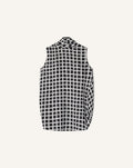 PRINTED SILK SLEEVELESS TOP