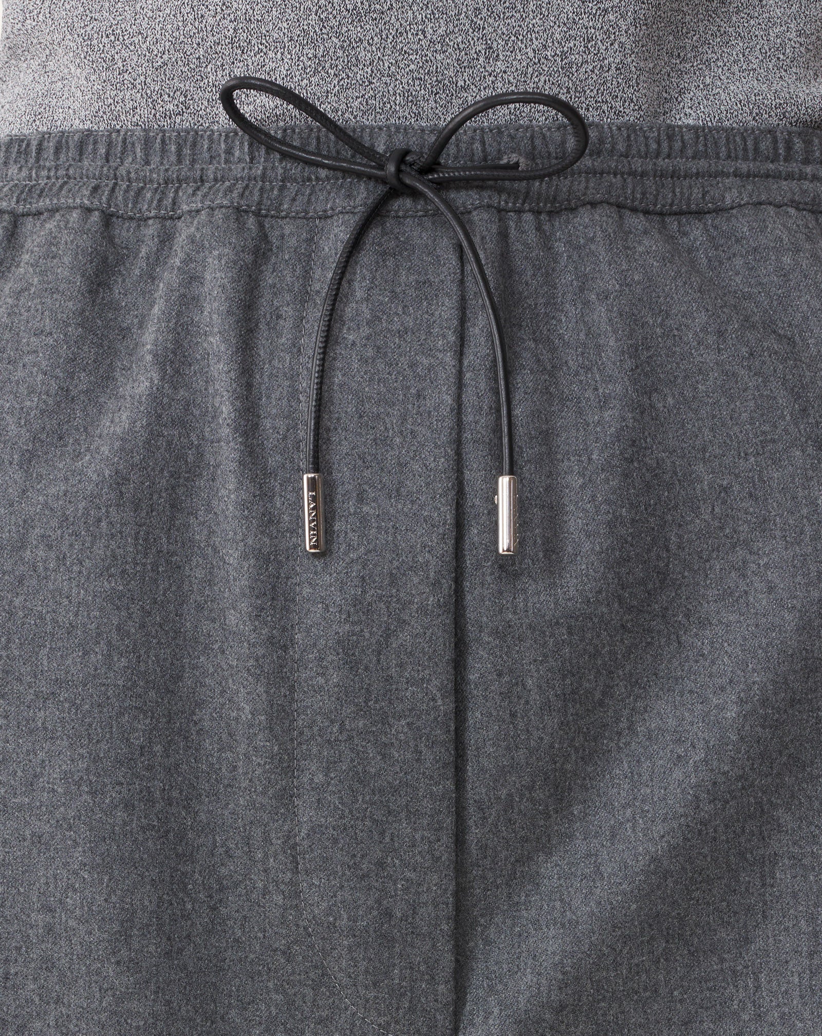 WIDE PANTS IN WOOL FLANNEL