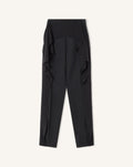 FRILLED WOOL PANTS