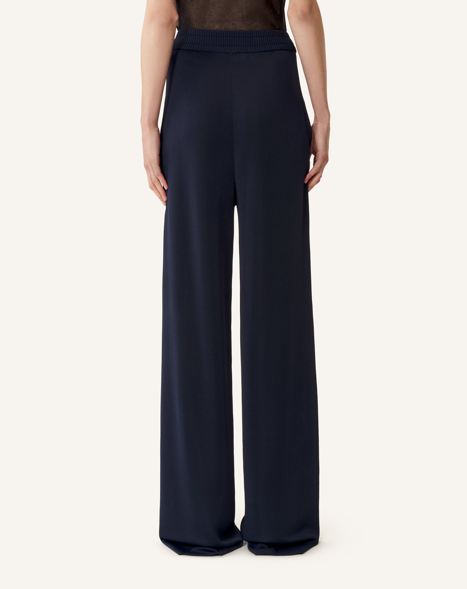 VISCOSE WIDE-LEG PANTS