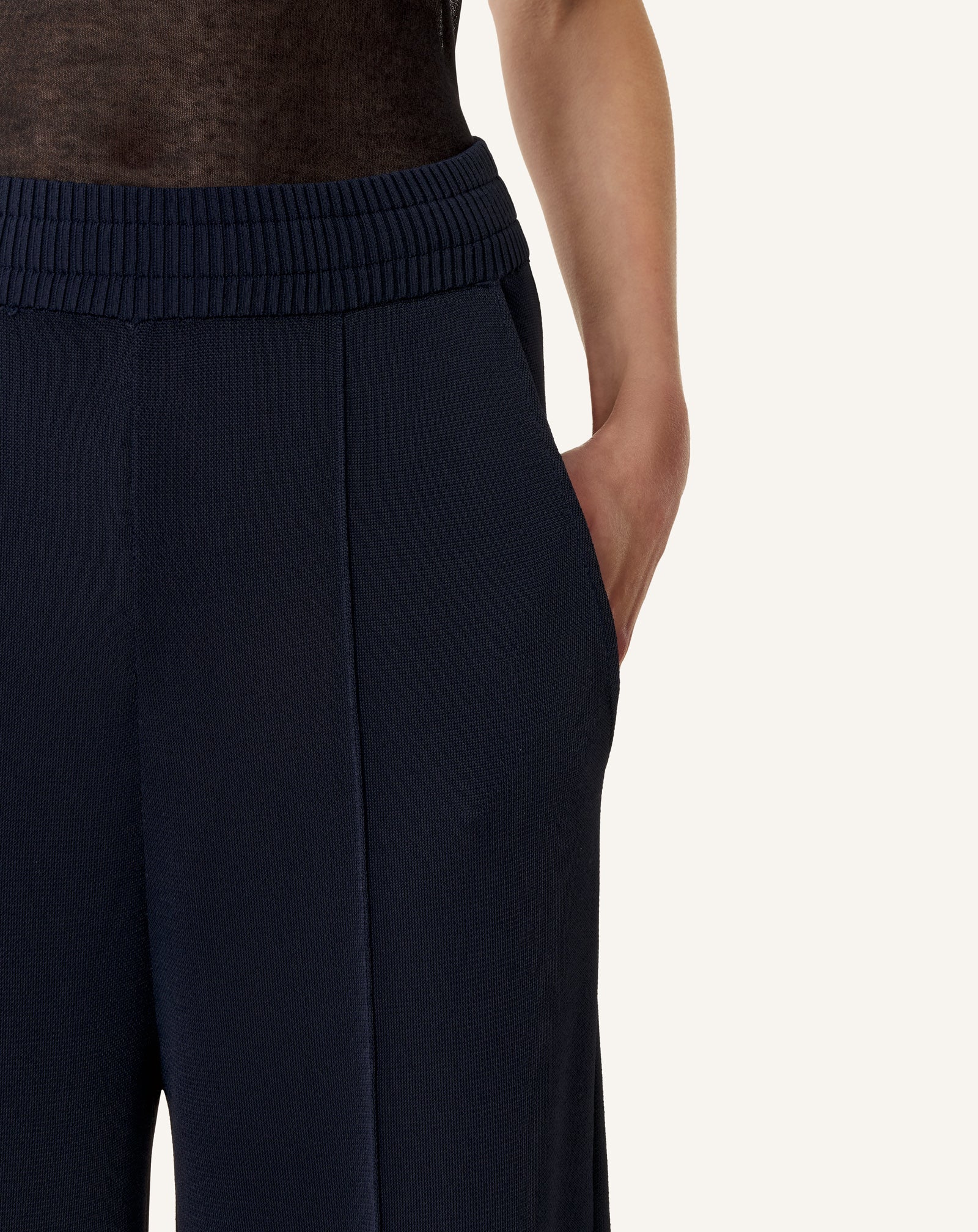 VISCOSE WIDE-LEG PANTS