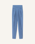 DRAPED PANTS IN CREPE DE CHINE