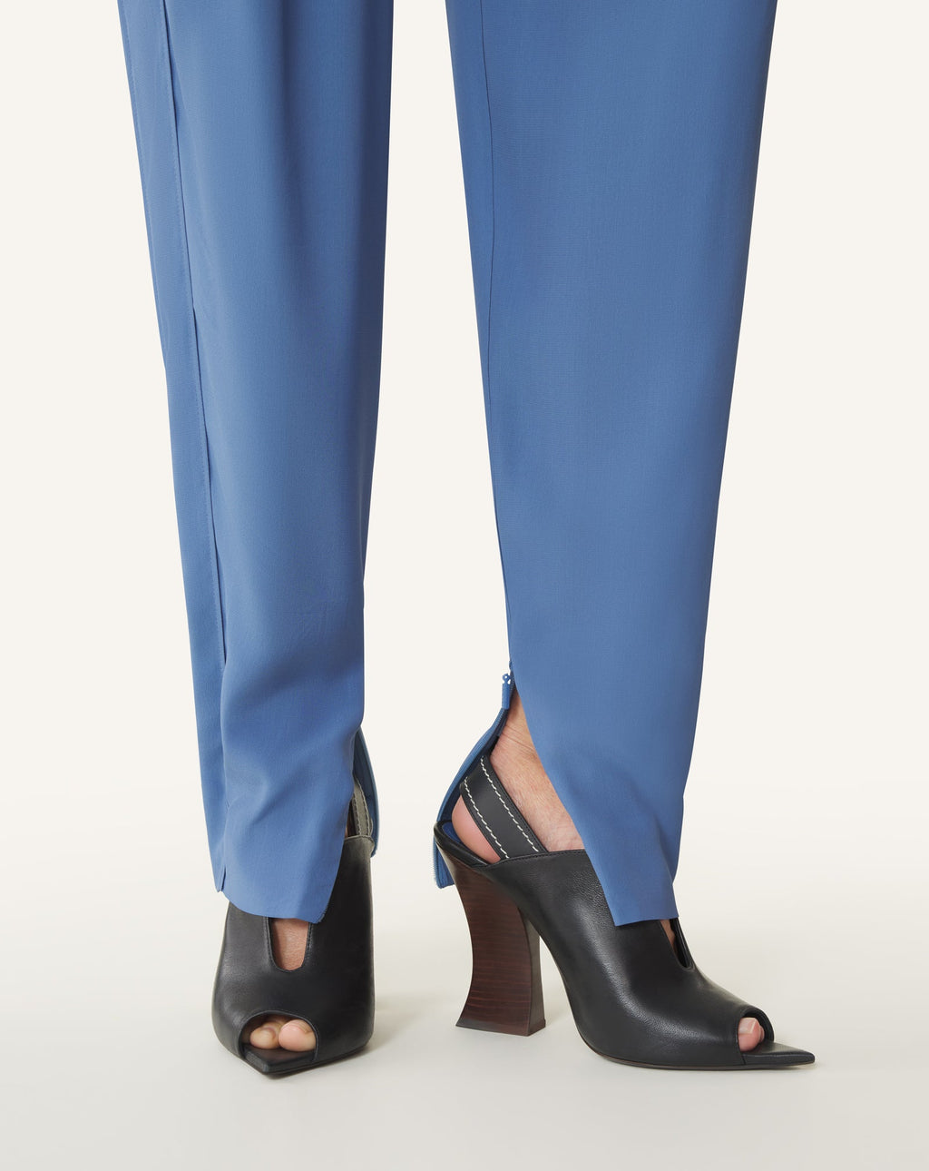 DRAPED PANTS IN CREPE DE CHINE
