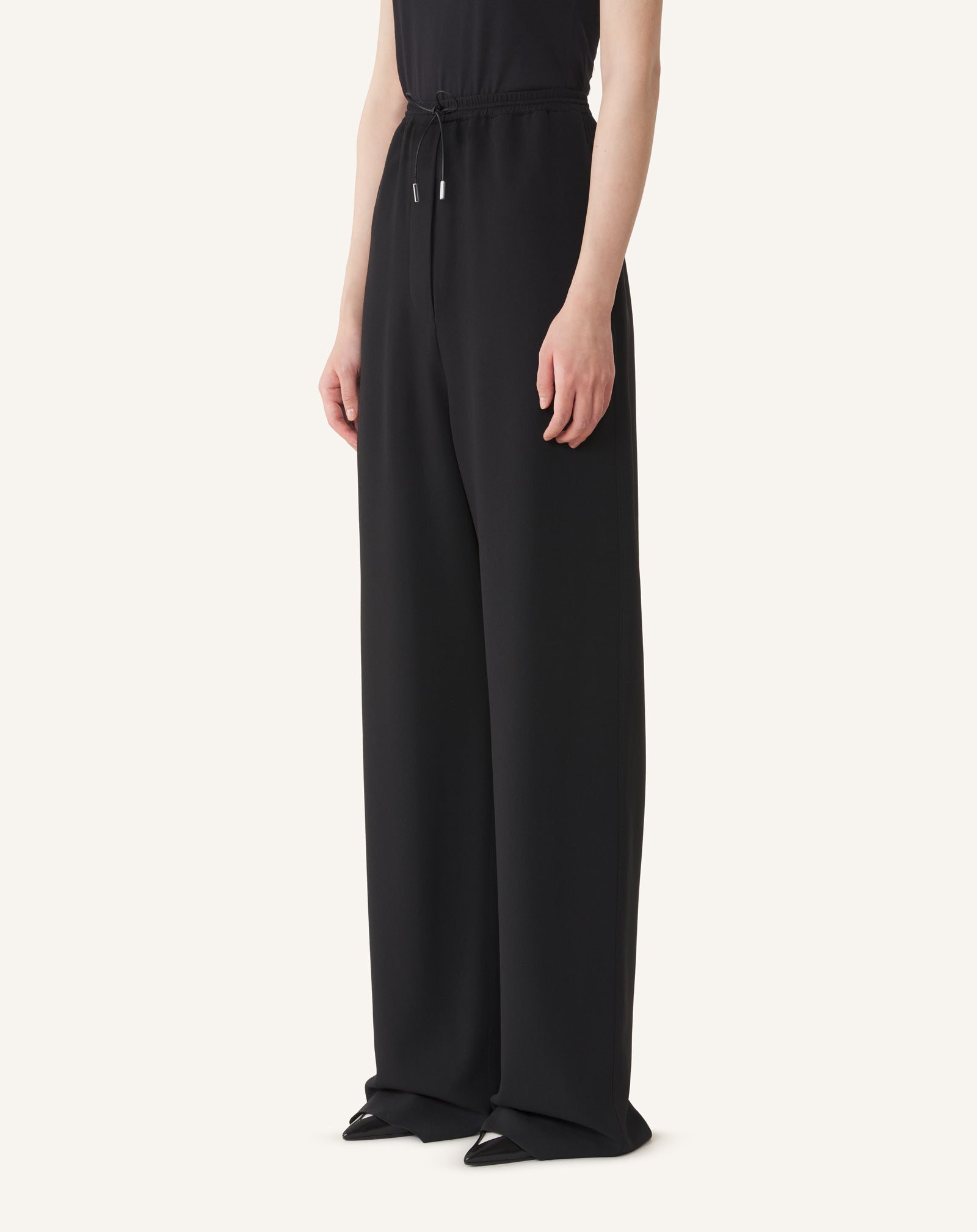 WIDE PANTS IN SABLE