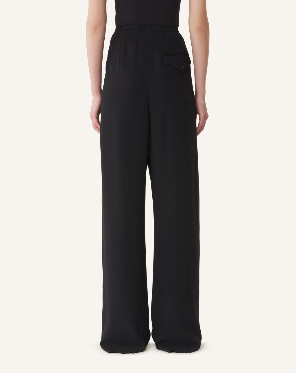WIDE PANTS IN SABLE